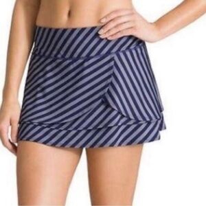 Athleta Swagger Fly By Striped Skort Skirt Small